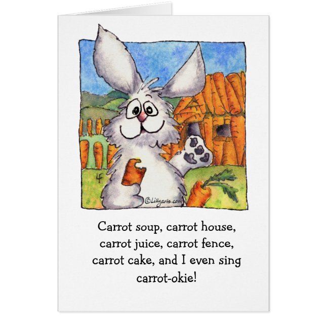 Carrot-okie Abunnydance Card (Vorne)