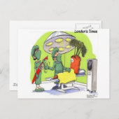 Carrot Operation Funny Medical Cartoon Postkarte (Vorne/Hinten)