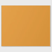 Carrot Orange Solid Color Geschenkpapier (Flach)
