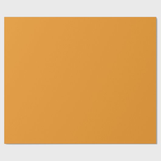 Carrot Orange Solid Color Geschenkpapier (Flach)