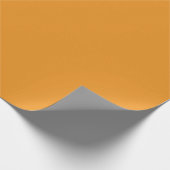 Carrot Orange Solid Color Geschenkpapier (Ecke)