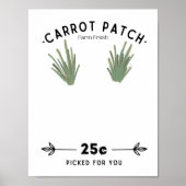 Carrot Patch Baby Footprint Poster (Vorne)