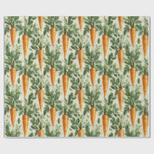 Carrot Pattern Spring Garden Decoupage Geschenkpapier (Flach)
