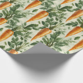 Carrot Pattern Spring Garden Decoupage Geschenkpapier (Ecke)
