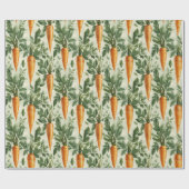 Carrot Pattern Spring Garden Decoupage Geschenkpapier (Flach)