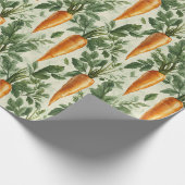 Carrot Pattern Spring Garden Decoupage Geschenkpapier (Ecke)