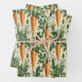 Carrot Pattern Spring Garden Decoupage Geschenkpapier Set (Beispiel)