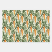 Carrot Pattern Spring Garden Decoupage Geschenkpapier Set (Vorderseite)