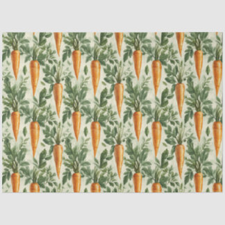 Carrot Pattern Spring Garden Decoupage Seidenpapier