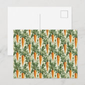 Carrot Pattern Spring Garden Postkarte (Vorne/Hinten)