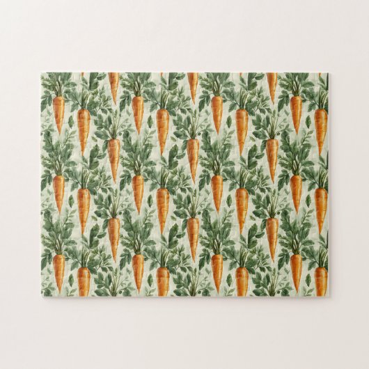 Carrot Pattern Spring Garden Puzzle (Horizontal)
