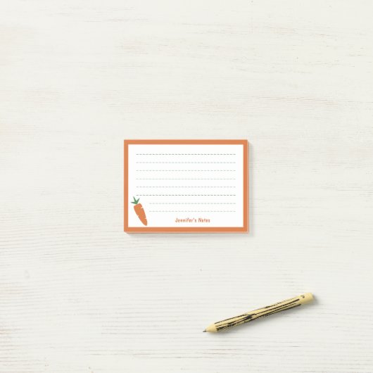 Carrot Post-it Klebezettel (Auf Schreibtisch)