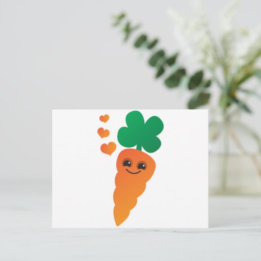 Carrot Postkarte (Stehend Vorderseite)