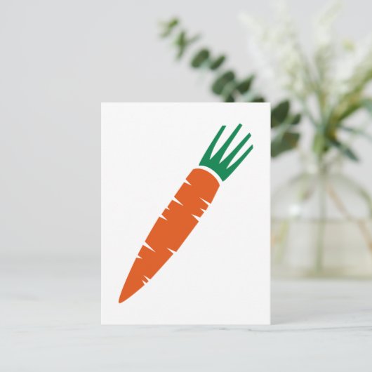 Carrot Postkarte (Stehend Vorderseite)