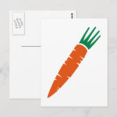 Carrot Postkarte (Vorne/Hinten)