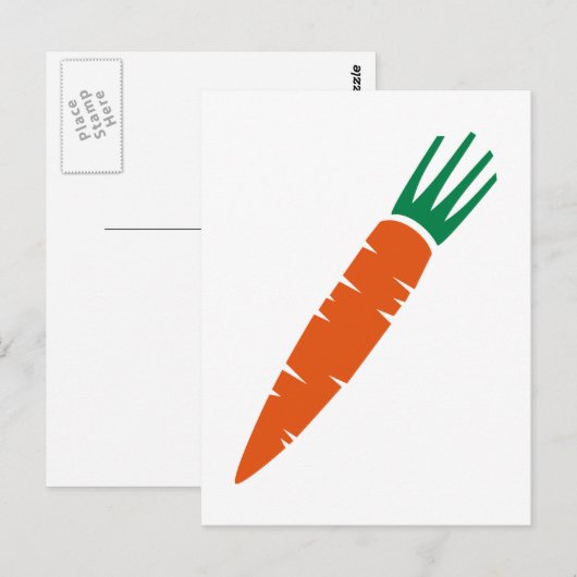 Carrot Postkarte (Vorne/Hinten)