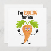 Carrot Puppe Support-Karte Mitteilungskarte (Vorne/Hinten)