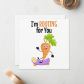 Carrot Puppe Support-Karte Mitteilungskarte (Vorderseite/Rückseite Beispiel)