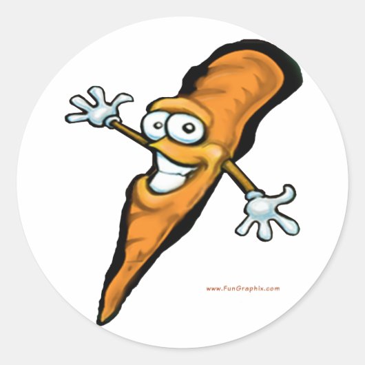 Carrot Runder Aufkleber (Vorderseite)