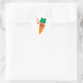 Carrot Runder Aufkleber (Tasche)