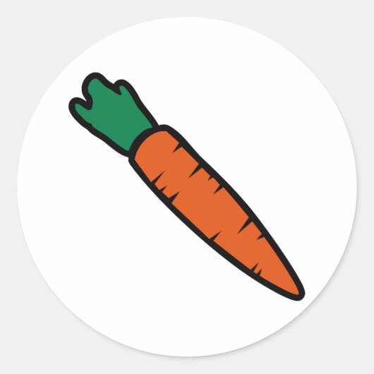 Carrot Runder Aufkleber (Vorderseite)