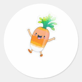 Carrot-Sticker Runder Aufkleber