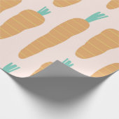 Carrot Stripe Muster Geschenkpapier (Ecke)
