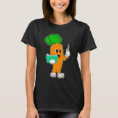 Carrot Teacher School Buch T-Shirt (Vorderseite)
