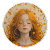 Carrot Top Kid Orange Accent Keramikknauf (Vorderseite)