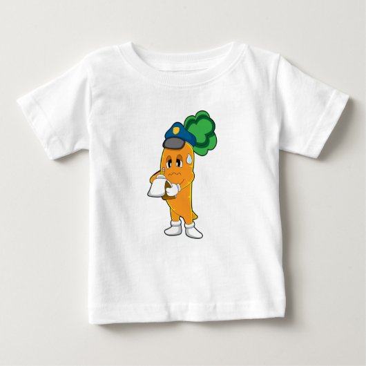 Carrot Traffic Warden Parkticket Baby T-shirt (Vorderseite)