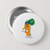 Carrot Traffic Warden Parkticket Button (Vorne & Hinten)
