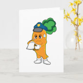 Carrot Traffic Warden Parkticket Karte (Gelbe Blume)