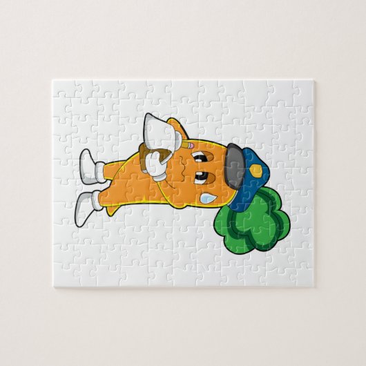 Carrot Traffic Warden Parkticket Puzzle (Horizontal)