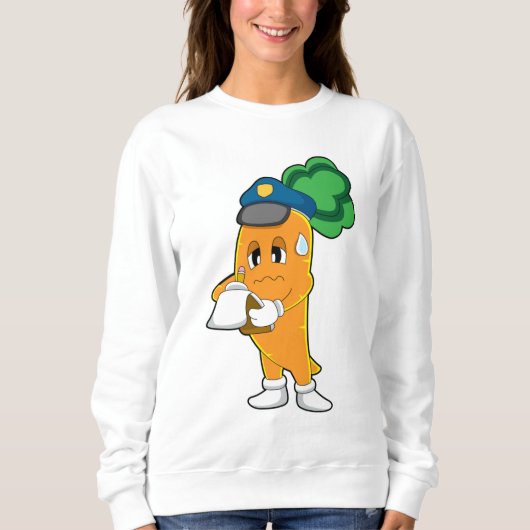 Carrot Traffic Warden Parkticket Sweatshirt (Vorderseite)