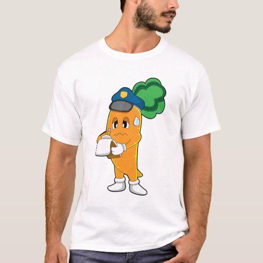 Carrot Traffic Warden Parkticket T-Shirt (Vorderseite)