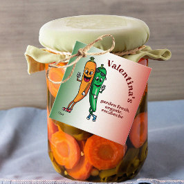 Carrot und Pepper Pals Cartoon Escabeche Pickle Geschenkanhänger
