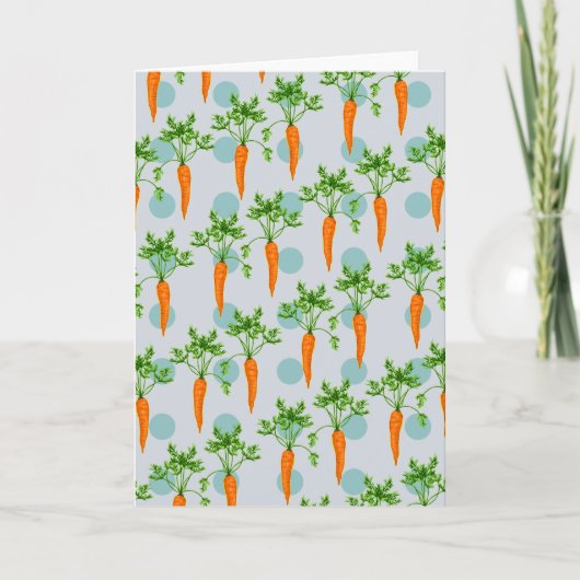 Carrot vegetable pattern karte (Vorderseite)