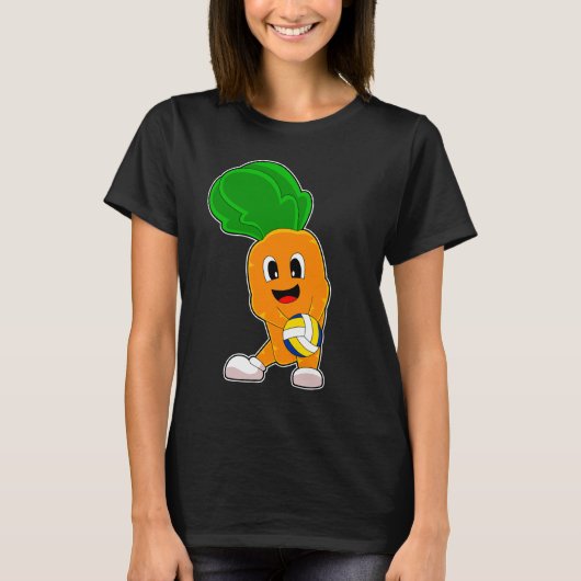 Carrot Volleyball-Spieler Volleyball T-Shirt (Vorderseite)