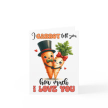 Carrot, wie viel ich dir die Valentintagskarte Lie