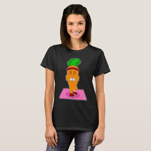 Carrot Yoga Gymnastik T-Shirt (Vorne ganz)