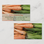 Carrots Business Card Visitenkarte (Vorne/Hinten)