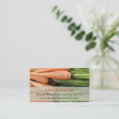 Carrots Business Card Visitenkarte (Stehend Vorderseite)