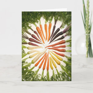 Carrots Foto Rainbow Colors Circle Pattern Veggie Karte