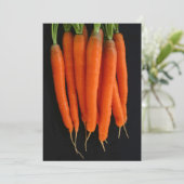 Carrots Frisch aus dem Garten Einladung (Stehend Vorderseite)