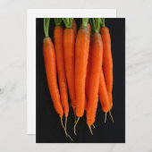 Carrots Frisch aus dem Garten Einladung (Vorne/Hinten)