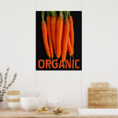 Carrots Frisch aus dem Garten Poster (Küche)
