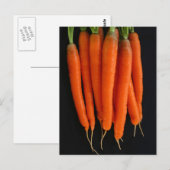 Carrots Frisch aus dem Garten Postkarte (Vorne/Hinten)