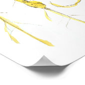 Carrots Garden Vegetable Watercolor Ink Drawing Poster (Ecke)