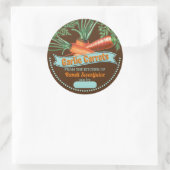 Carrots personalized home canning homemade by runder aufkleber (Tasche)