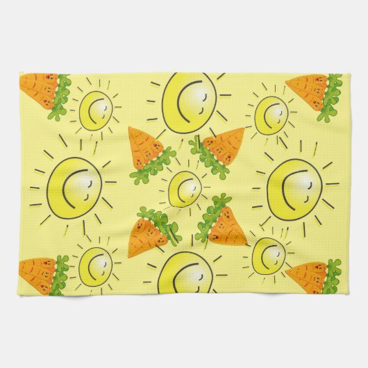 Carrots Sun Kitchen Handtuch (Horizontal)